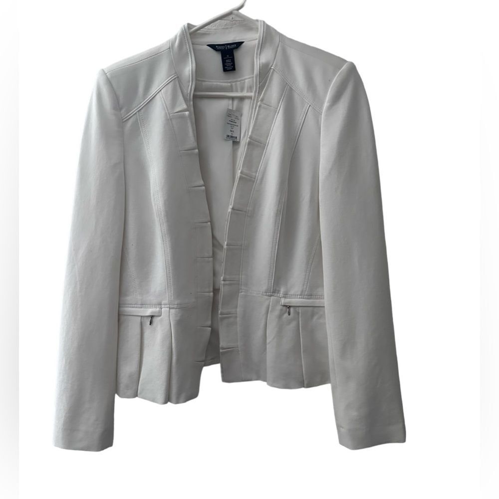 White House black market white blazer NWT